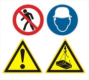 Знаки опасности в различных отраслях и видах деятельности